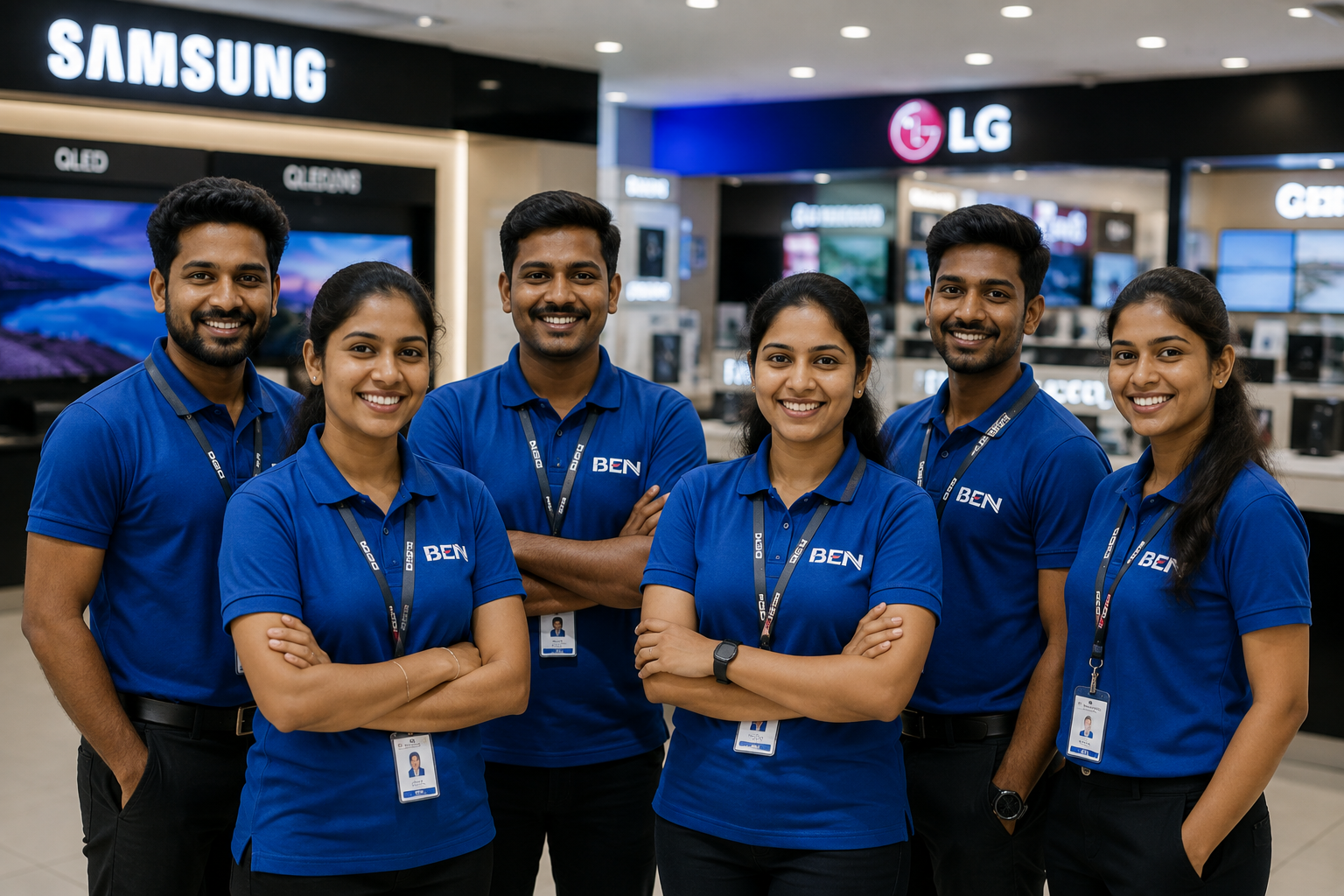Indian shoppers at a local retail store